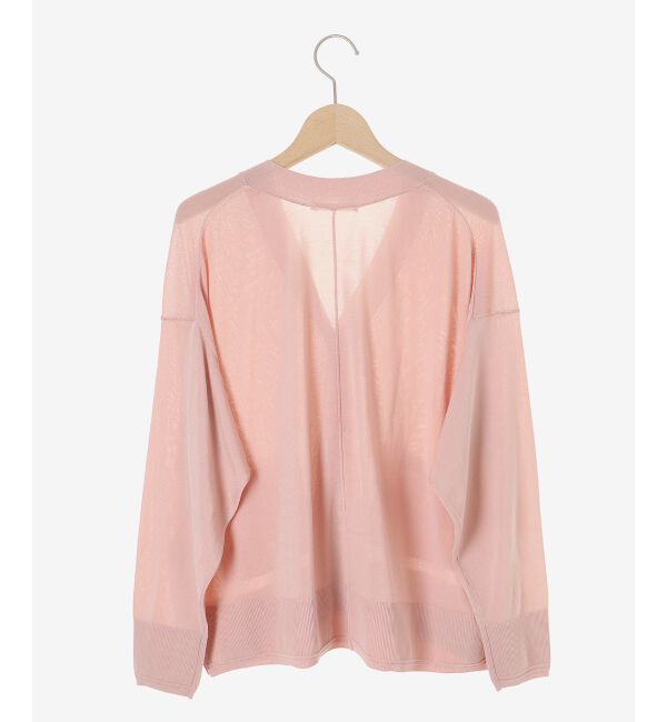  「《手洗い可能》ハイゲージワイドVネックカーディガン」|カーディガン|