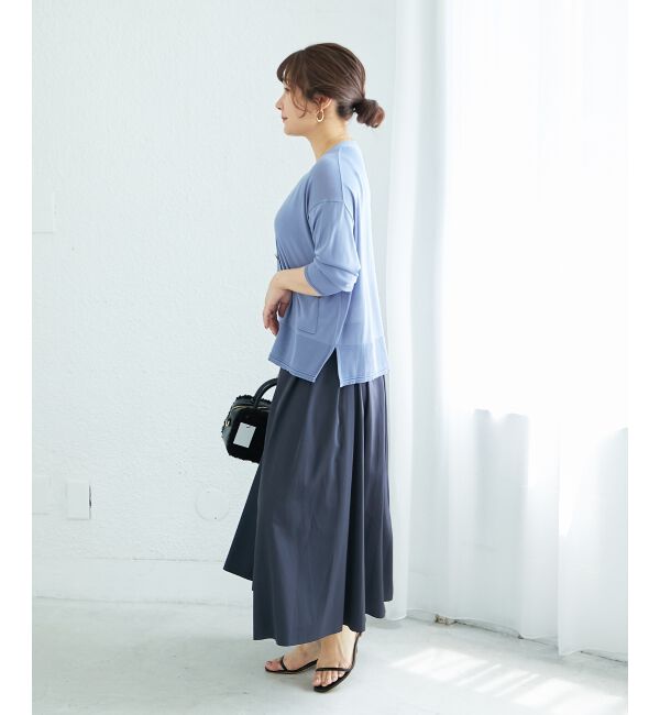  「《手洗い可能》ハイゲージワイドVネックカーディガン」|カーディガン|