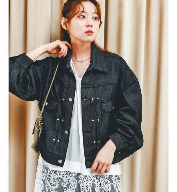  「ライトデニムジャケット」|その他|ブラック