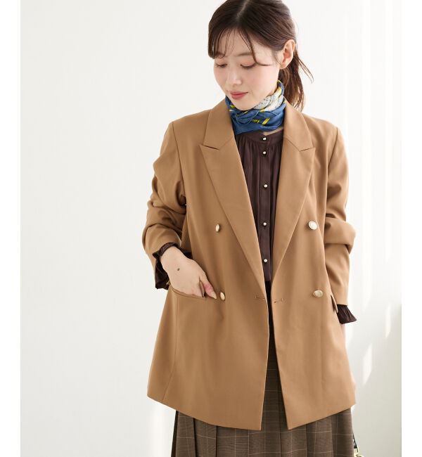 「ダブルブレストジャケット」|その他|キャメル