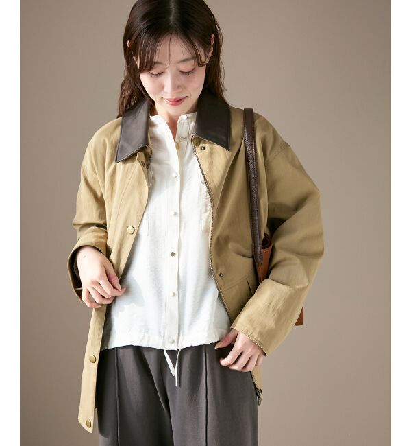  「異素材カラーワークジャケット」|その他|