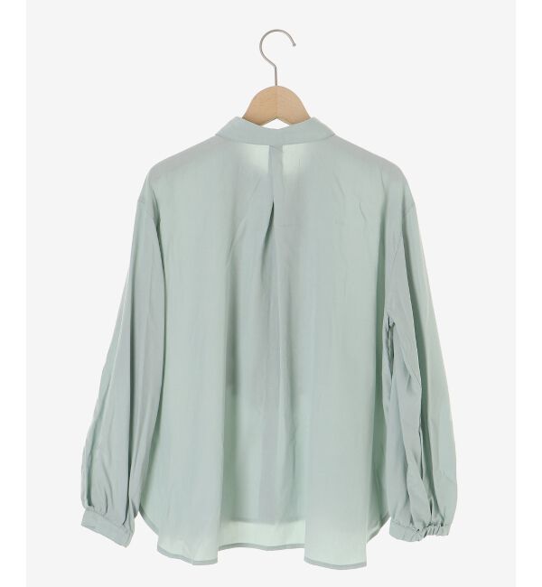  「フロントフリルレギュラーカラーブラウス」|シャツ・ブラウス|