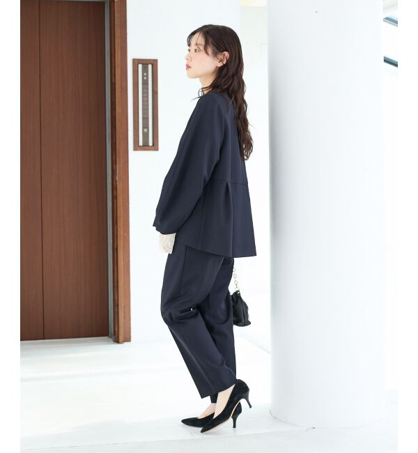  「ツインクロスノーカラーペプラムジャケット」|その他|