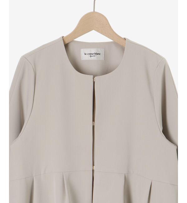  「ツインクロスノーカラーペプラムジャケット」|その他|