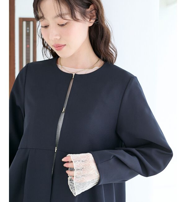  「ツインクロスノーカラーペプラムジャケット」|その他|