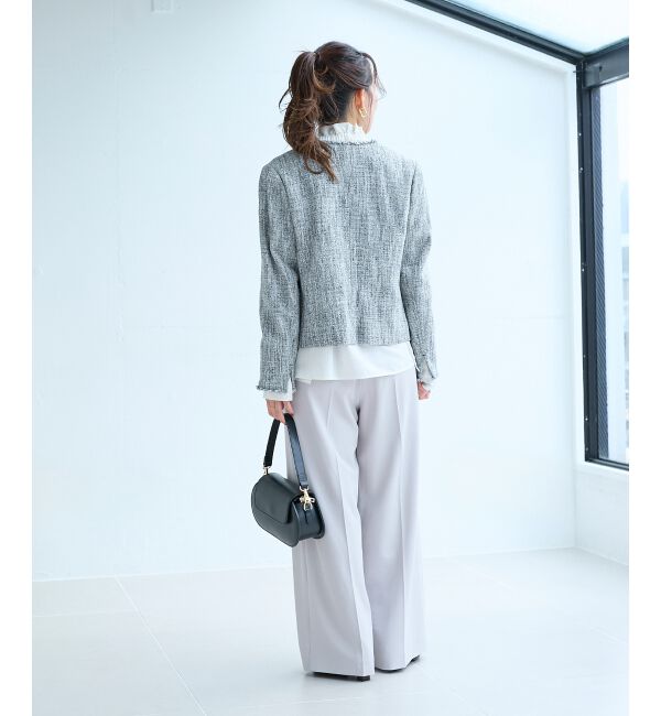  「ツイードフリンジノーカラージャケット」|その他|