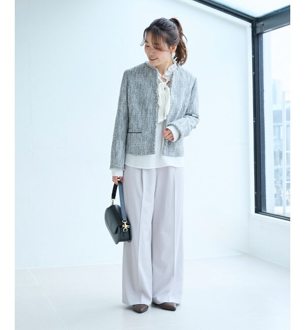  「ツイードフリンジノーカラージャケット」|その他|