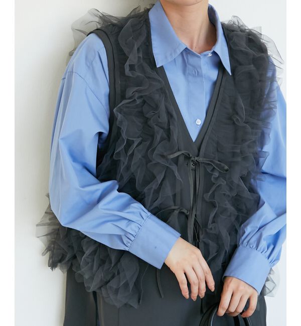  「《WEB限定アイテム》チュールレイヤードセットジレ」|その他|