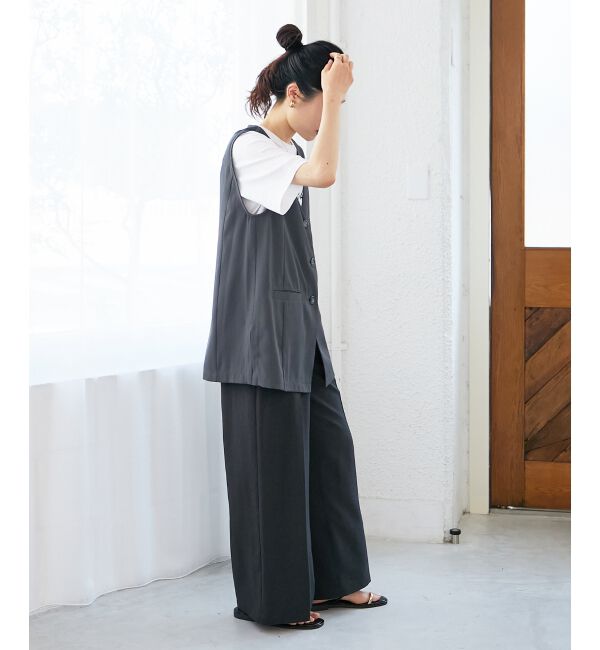  「《WEB限定アイテム》チュールレイヤードセットジレ」|その他|