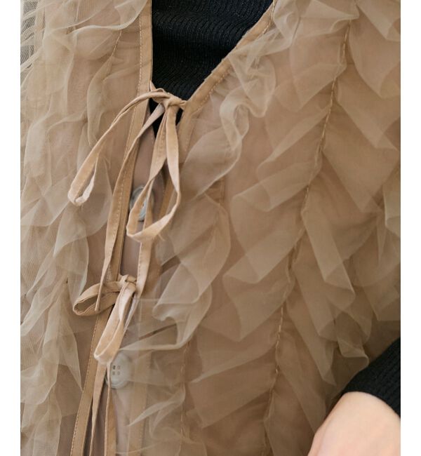  「《WEB限定アイテム》チュールレイヤードセットジレ」|その他|