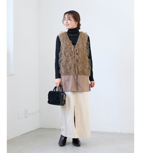  「《WEB限定アイテム》チュールレイヤードセットジレ」|その他|