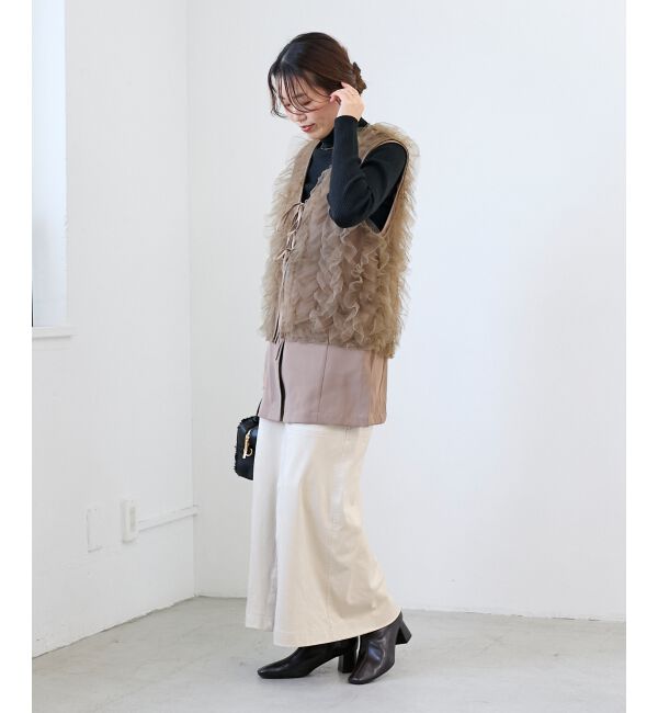  「《WEB限定アイテム》チュールレイヤードセットジレ」|その他|