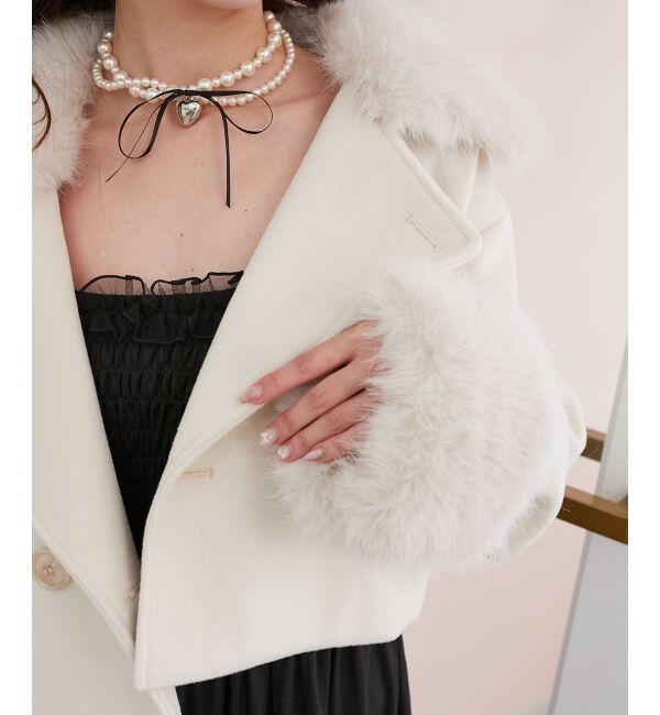  「&infin;マルチwayフェイクファー付ショートコート」|その他|