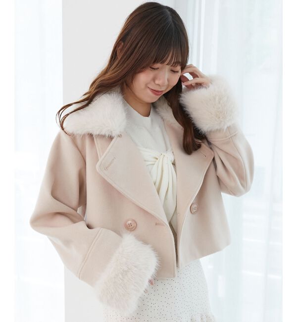  「&infin;マルチwayフェイクファー付ショートコート」|その他|