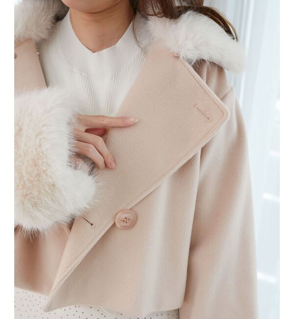  「&infin;マルチwayフェイクファー付ショートコート」|その他|