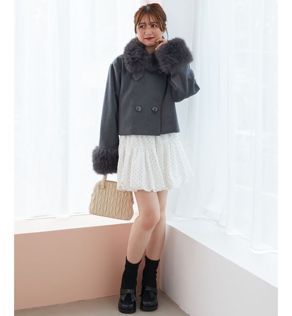  「&infin;マルチwayフェイクファー付ショートコート」|その他|