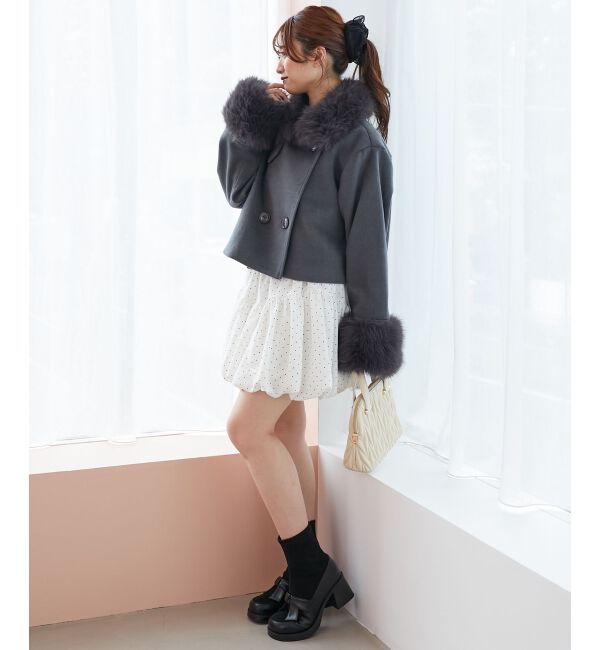  「&infin;マルチwayフェイクファー付ショートコート」|その他|