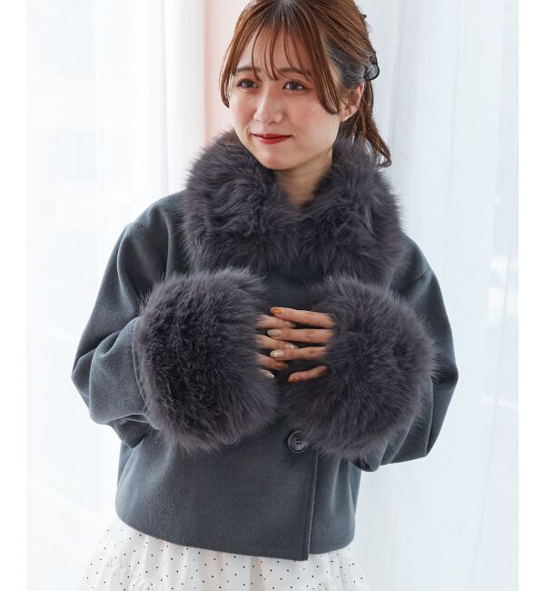  「&infin;マルチwayフェイクファー付ショートコート」|その他|