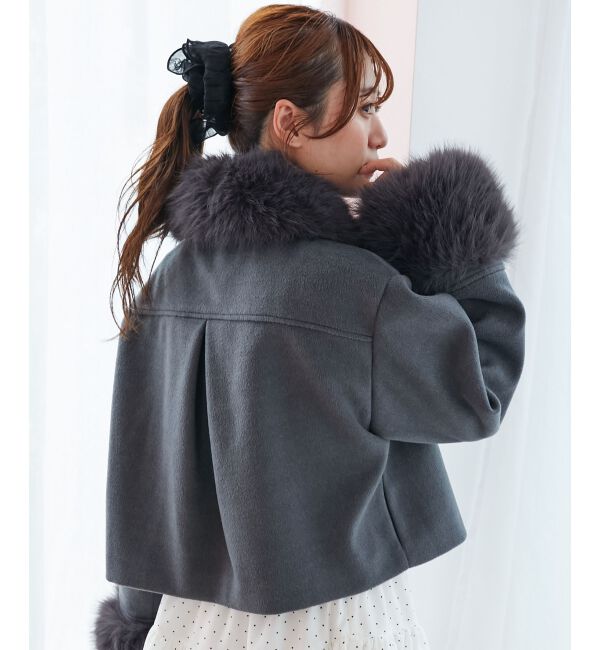  「&infin;マルチwayフェイクファー付ショートコート」|その他|