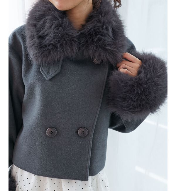  「&infin;マルチwayフェイクファー付ショートコート」|その他|