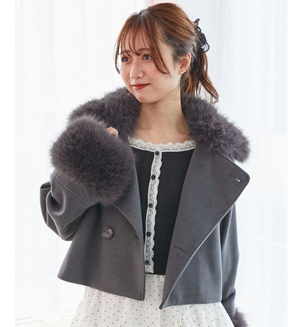  「&infin;マルチwayフェイクファー付ショートコート」|その他|