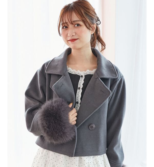  「&infin;マルチwayフェイクファー付ショートコート」|その他|