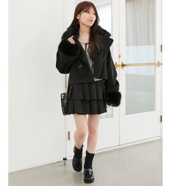  「&infin;マルチwayフェイクファー付ショートコート」|その他|