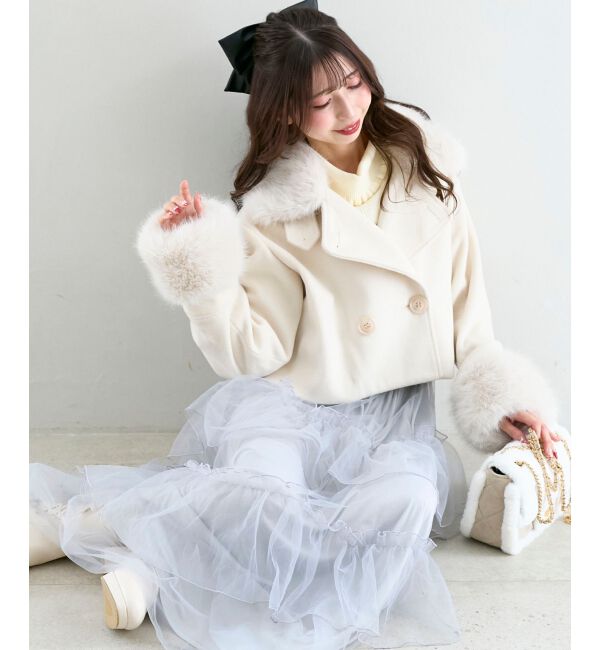  「&infin;マルチwayフェイクファー付ショートコート」|その他|