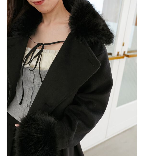  「&infin;マルチwayフェイクファー付ショートコート」|その他|