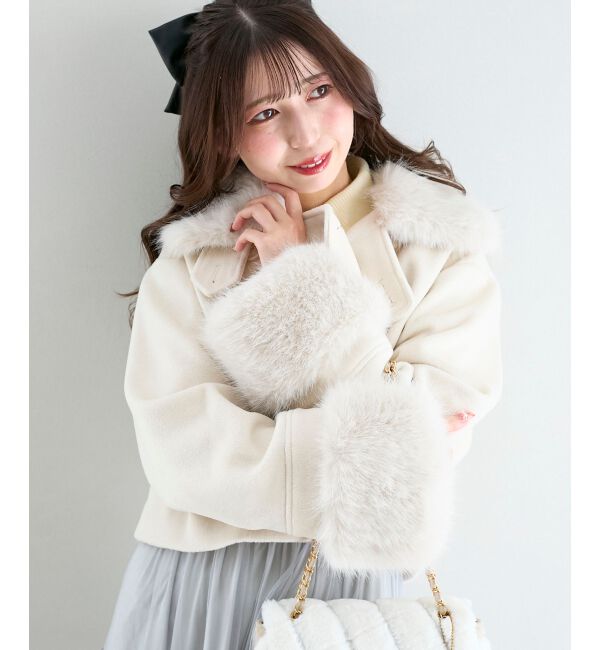  「&infin;マルチwayフェイクファー付ショートコート」|その他|