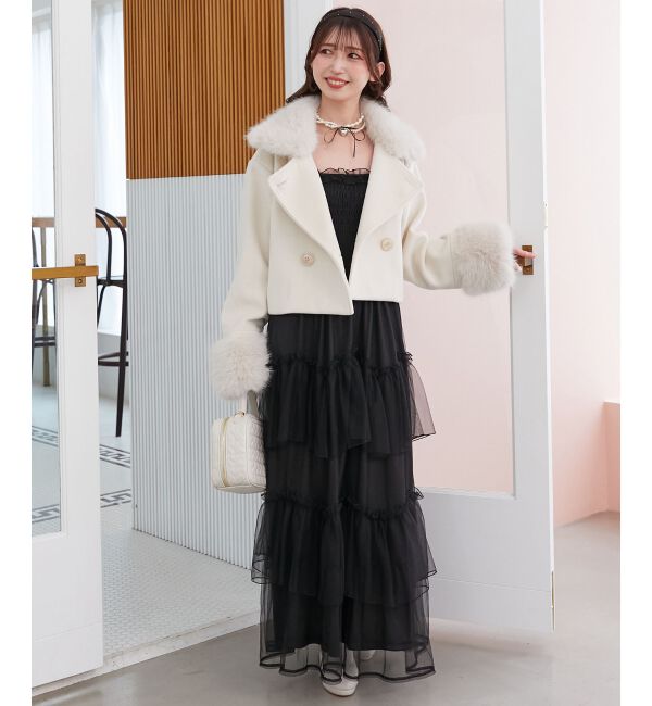  「&infin;マルチwayフェイクファー付ショートコート」|その他|