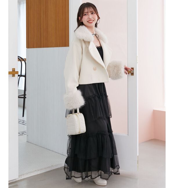  「&infin;マルチwayフェイクファー付ショートコート」|その他|