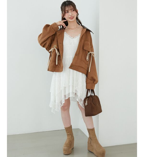  「2wayリボンステンカラーブルゾン」|その他|