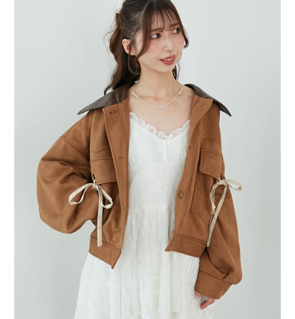  「2wayリボンステンカラーブルゾン」|その他|