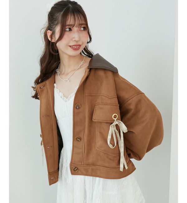  「2wayリボンステンカラーブルゾン」|その他|