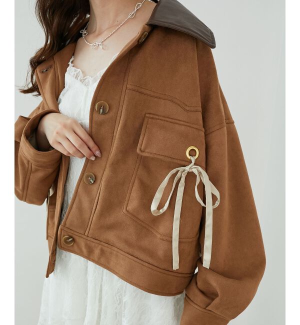  「2wayリボンステンカラーブルゾン」|その他|