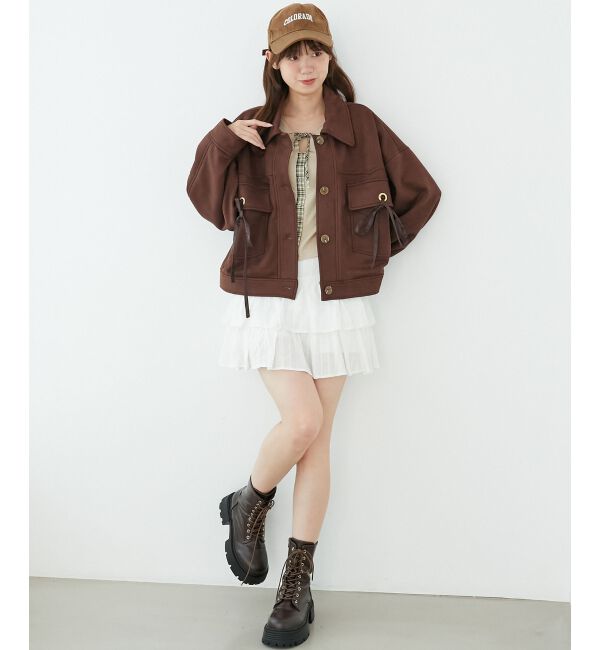  「2wayリボンステンカラーブルゾン」|その他|