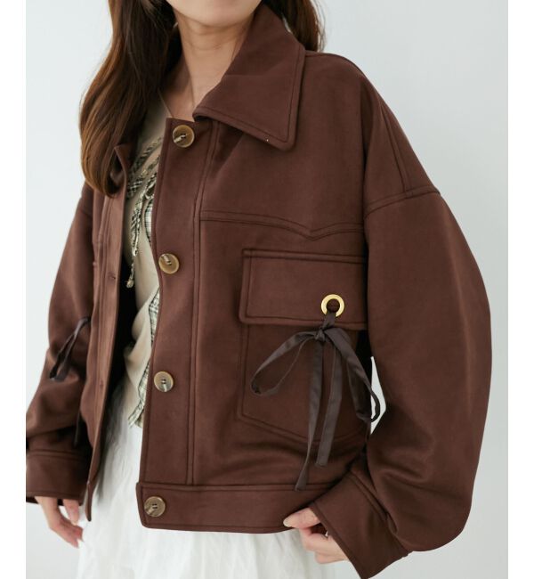  「2wayリボンステンカラーブルゾン」|その他|