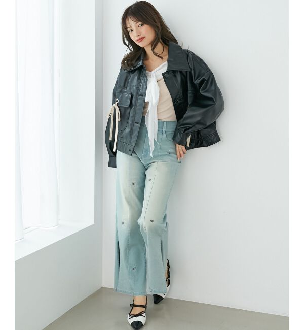  「2wayリボンステンカラーブルゾン」|その他|