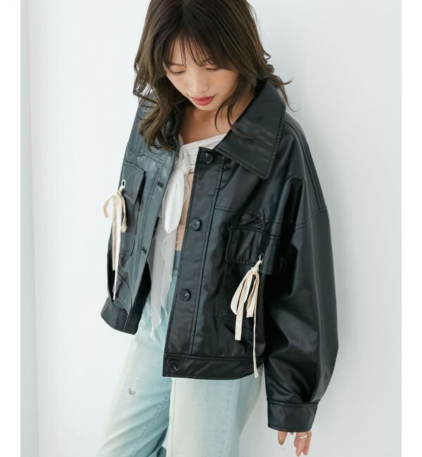  「2wayリボンステンカラーブルゾン」|その他|