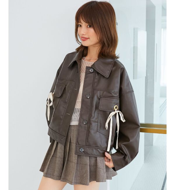  「2wayリボンステンカラーブルゾン」|その他|