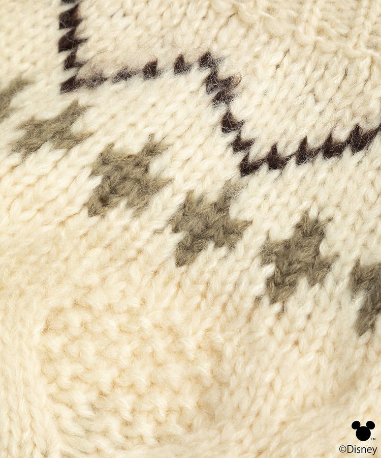 earth music&ecology「Disney/ミッキー刺繍ノルディックニットチュニック」|チュニック|