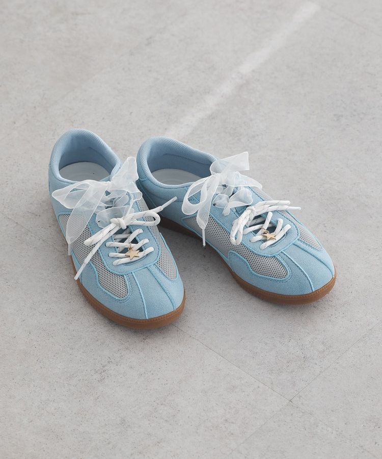 earth music&ecology「チャーム付きWリボンスニーカー」|スニーカー|