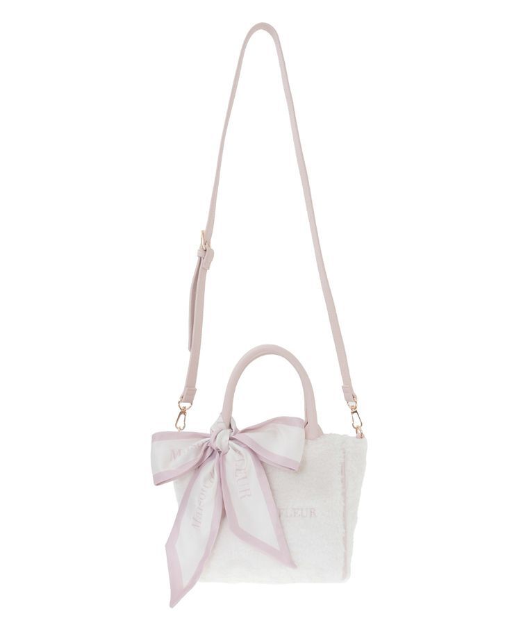 Maison de FLEUR「スカーフ付きボア2WaySトートバッグ」|トートバッグ|