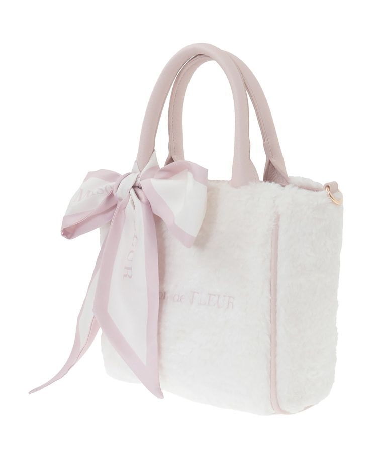 Maison de FLEUR「スカーフ付きボア2WaySトートバッグ」|トートバッグ|