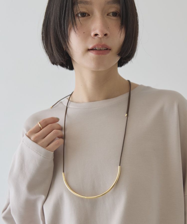 AMERICAN HOLIC「ハーフパイプコードネックレス」|ネックレス|Brown