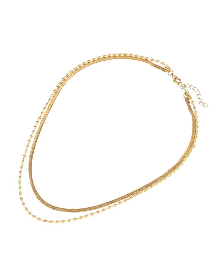 AMERICAN HOLIC「【ステンレス】スネーク2連ネックレス」|ネックレス|