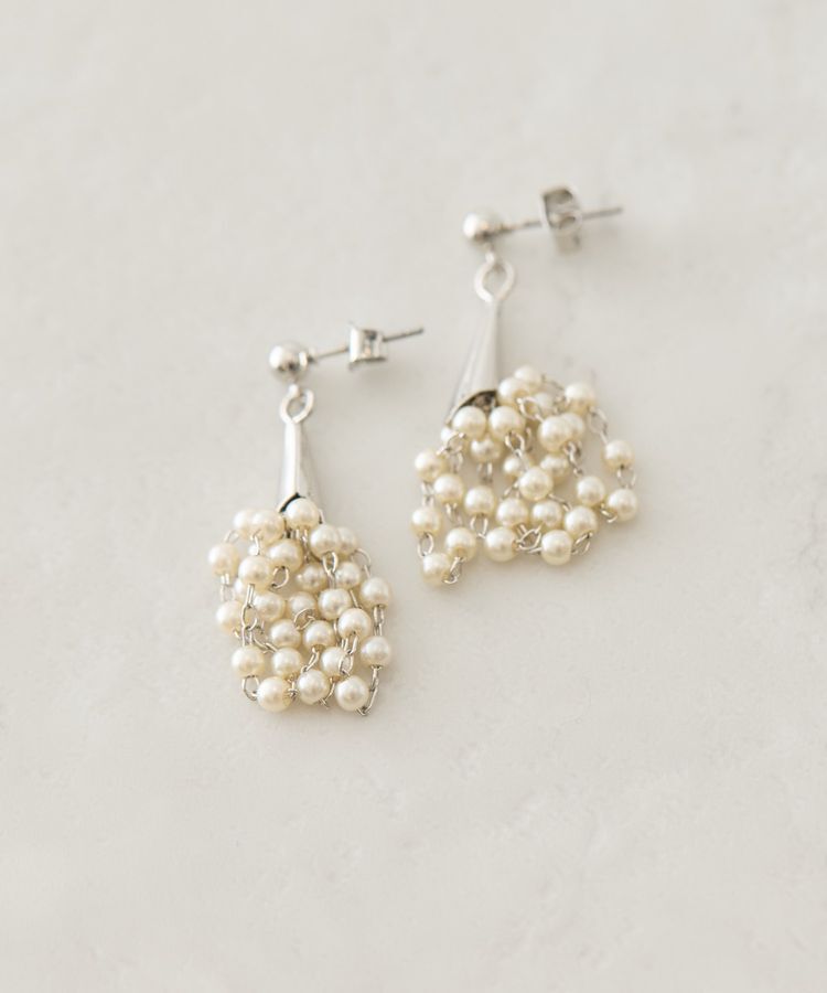 AMERICAN HOLIC「パールブーケピアス」|ピアス|Silver