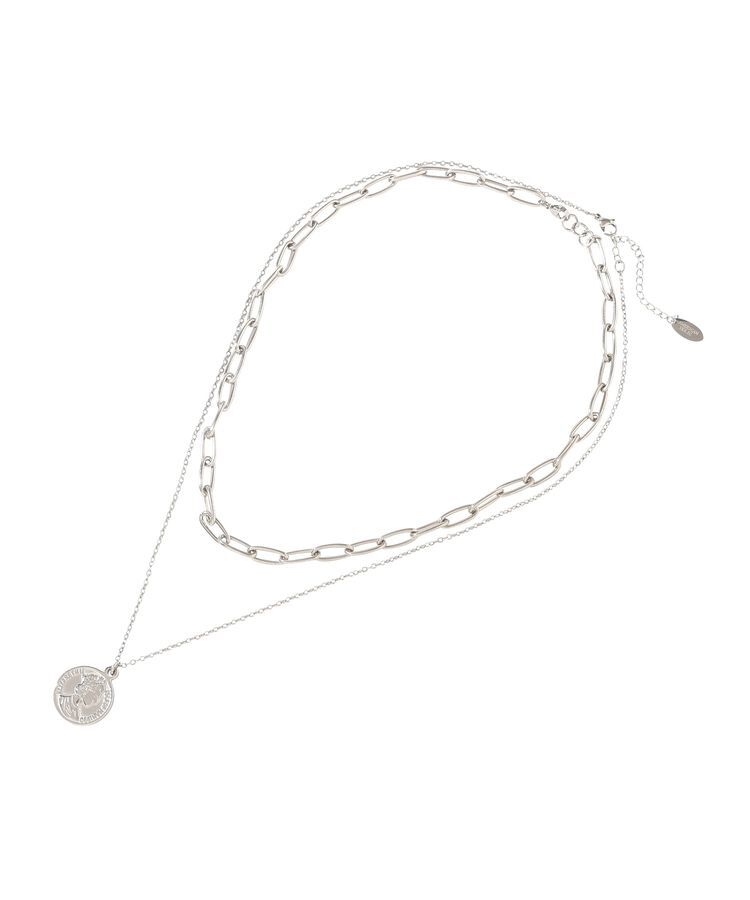 AMERICAN HOLIC「【ステンレス】コイン2連ネックレス」|ネックレス|