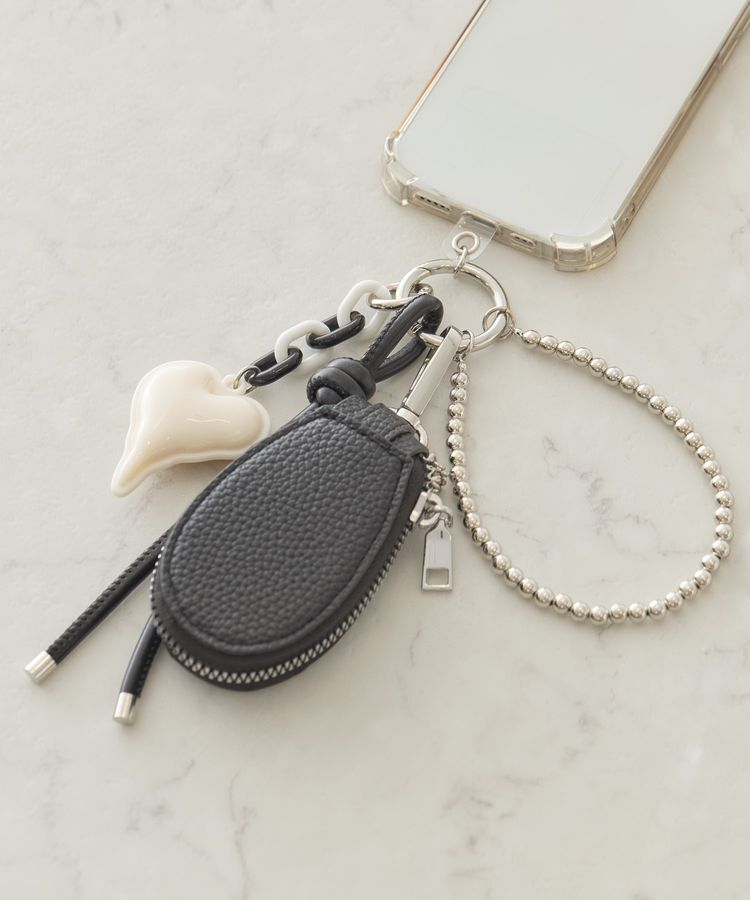 AMERICAN HOLIC「ハートクラシックチャーム」|モバイルケース|Black